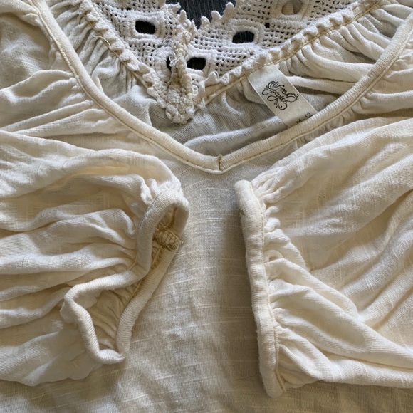 Free people off shoulder boho gypsy top size M - Picture 6 of 6